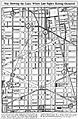 Map of the rioting during the Washington DC race riot of 1919