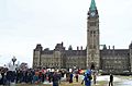 March of Hearts crowd on Parliament Hill 2004
