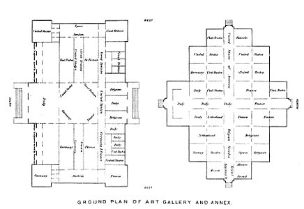 Memorial hall and annex ground floor plan