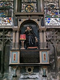 Memorial to Margery Clent in Gloucester Cathedral