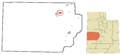 Millard County Utah incorporated and unincorporated areas Delta highlighted