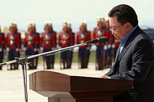 Mongolian President Tsakhiagiin Elbegdorj