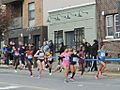 NYC 2014 Marathon Greenpoint Av fem lead jeh