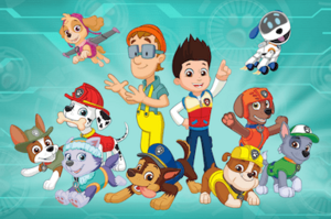 PAW Patrol main characters, cast promo art