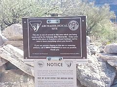 Peoria-Lake Pleasant Regional Park-Indian Mesa Ruins Marker