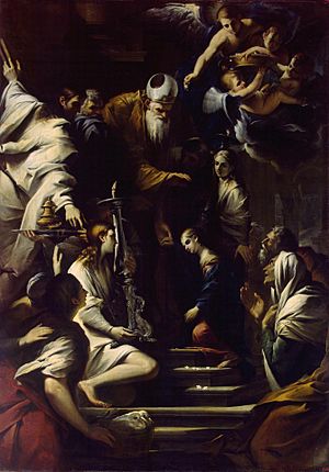 Pietro Testa - Presentation of the Virgin in the Temple - WGA22190