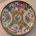 Plate, China, 1840-1900, Rose medallion pattern porcelain - Portland Museum of Art - Portland, Maine - DSC04117