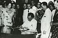President Quezon signing the Women’s Suffrage Bill