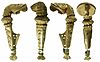 Silver-gilt trumpet brooches from the Knutsford Hoard