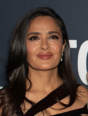 Salma Hayek, Angelina Jolie, Demián Bichir at the 2024 Toronto International Film Festival 2 (cropped).jpg