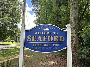 Seaford, Virginia welcome sign