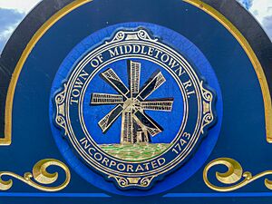 Seal of Middletown RI at Paradise Valley Park