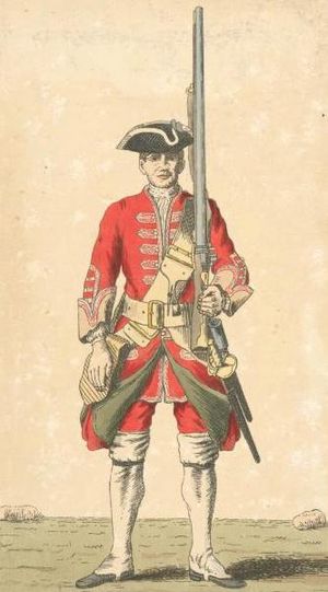 Soldier of 32nd regiment 1742