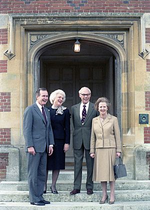 Thatchers and Bushes at Chequers
