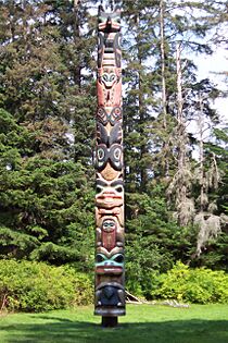 Tlingit K'alyaan Totem Pole August 2005