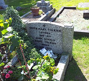 Tolkien's grave, Wolvercote Cemetery