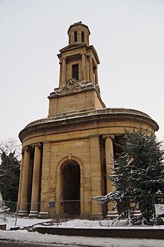 Tower of St Thomas in the Peace Garden, Birmingham west end