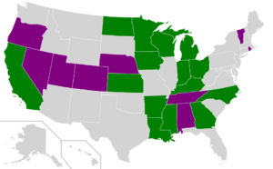 U.S. states which prohibit slavery or involuntary servitude in their state constitutions