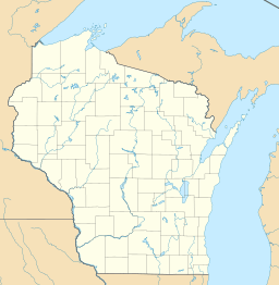 Location of Squirrel Lake in Wisconsin, USA.