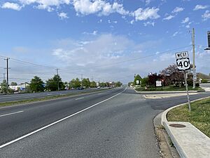 US 40 WB shield past MD 781