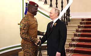 Vladimir Putin and Ibrahim Traoré (2025-05-09)