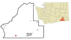 Location of Touchet, Washington
