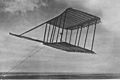 Wright Glider being flown as a kite. -1900 10457 A.S.
