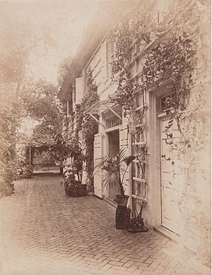 Wyck House, Germantown, PA, (c.1900) by Henry Troth (1859-1945), American Pictorialist (front)