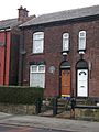 "Fred Perry was born here" plaque, Stockport