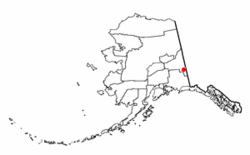 Location of Northway Village, Alaska