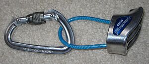 ATC-XP on locking carabiner.saa