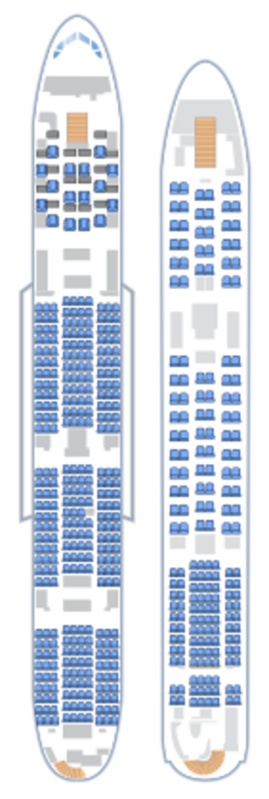 Airbus A380 seatmap