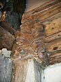 Alfriston Clergy House oak leaf carving 2007