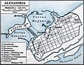 Antikes Alexandria Karte