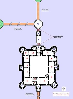 Bodiam Castle ground plan