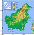 Borneo Topography
