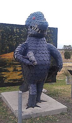 Bunyip statue