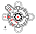Camber Castle labelled plan