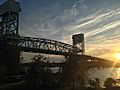 A photograph of Cape Fear Memorial Bridge in Wilmington, North Carolina