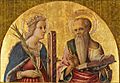 Carlo crivelli, Santi Caterina d'Alessandria e Girolamo, 35x48,9 cm, Tulsa, Philbrook Art Center