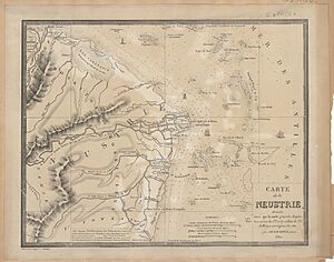 Carte de la Neustrie dressée, ainsi que la carte générale, d'après les cartes de Jn. Purdy, celles de Th. Jefferys, corrigées, etc., etc. - par Desmadryl jeune - btv1b84922923