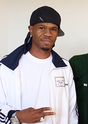 Chamillionaire and Michael Arrington (cropped).jpg