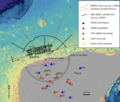 Chicxulub seismic & borehole map
