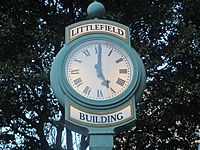 Clock at Littlefield Bldg., Austin, TX IMG 6251
