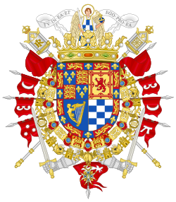 Coat of Arms of the 17th Duke of Alba (as Knight of the Golden Fleece and Charles III)