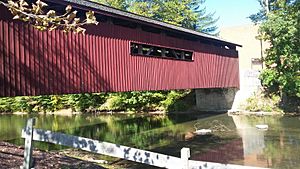 Covered bridge at Messiah College in Mechanicsburg, Pennsylvania
