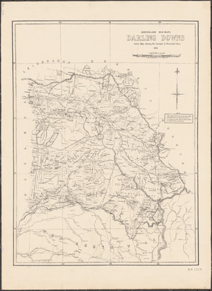 Darling Downs sketch map showing the surveyed & unsurveyed runs, 1883