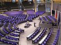 Deutscher Bundestag Plenarsaal Seitenansicht