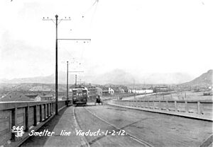 El Paso Electric Railway travels from Smelter town in 1912