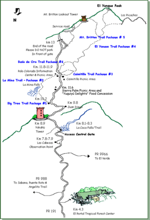 El Yunque Trails Map